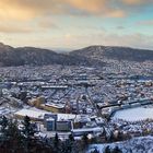 Bergen im Schnee