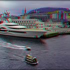 Bergen (Norwegen) flotte Schiffchen  (3D-ANA)