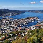 Bergen vom Berg Floyen betrachtet