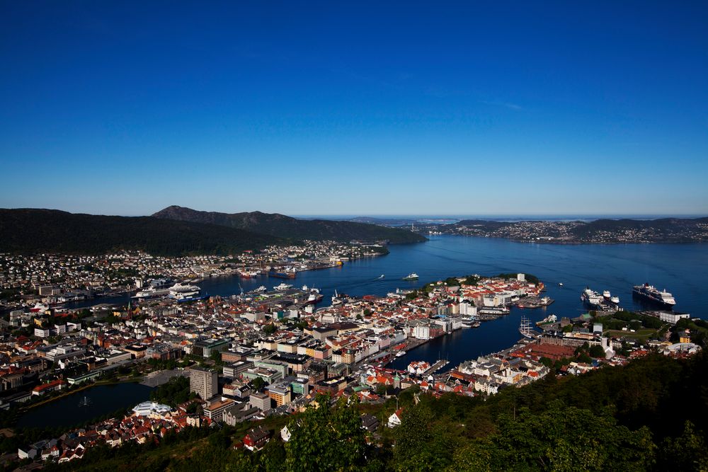 Bergen vom Berg Floyen