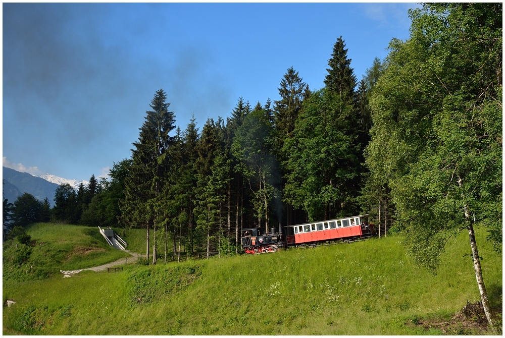 Bergfahrt im Zahnstangenabschnitt II