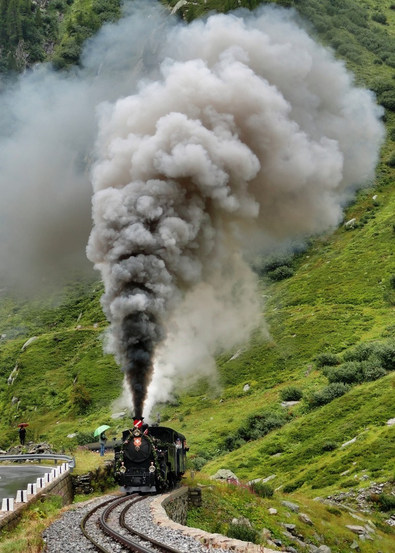 Bergfahrt nach Gletsch