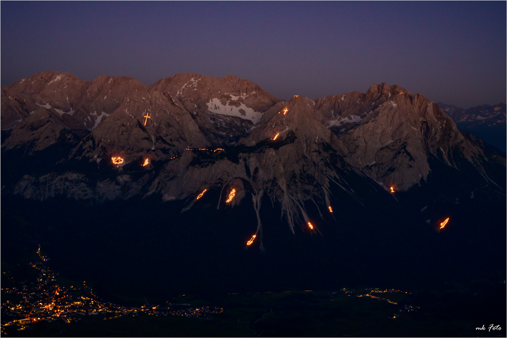 Bergfeuer Ehrwald