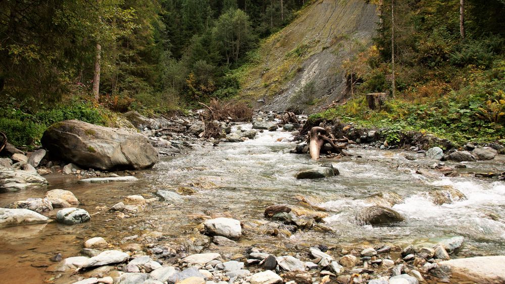 Bergfluss in Österreich