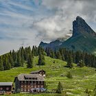 Berggasthaus Bannalpsee mit dem Bietstock 2138 m.ü.M