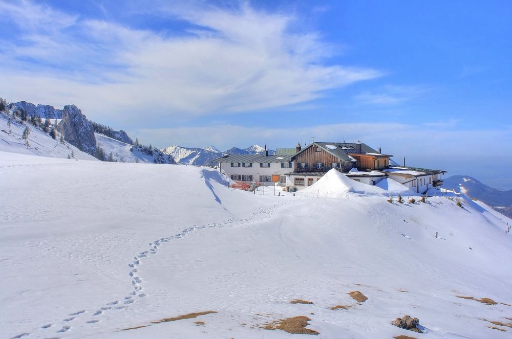 Berggasthof Steinlingalm an der Kampenwand.