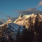 Berggipfel im Morgenlicht