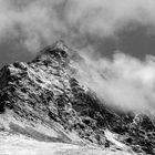 Berggipfel im Schnee