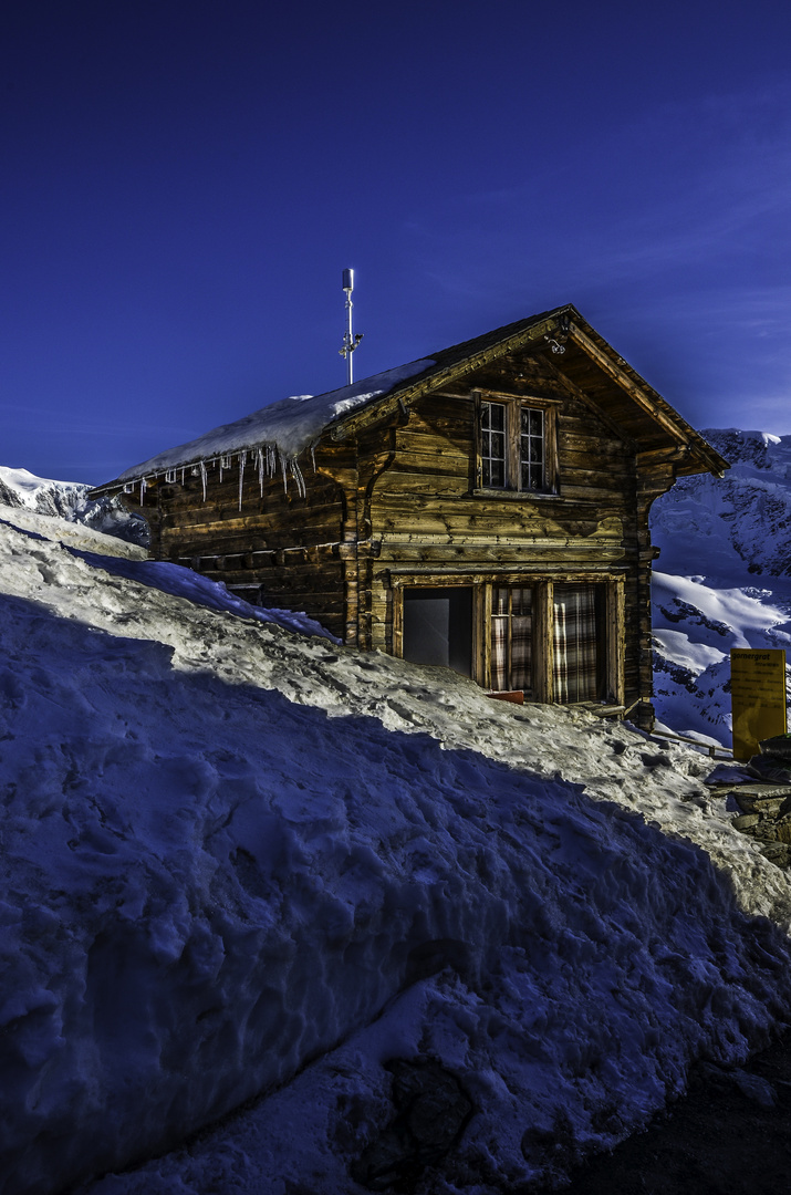 Berghäuschen auf dem Gornergrat