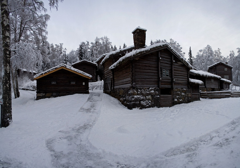 Berghof im Winter