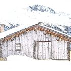 Berghütte auf der Stafelalp