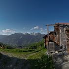 Berghütte bei Unterbäch im Wallis