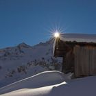 Berghütte im Schnee