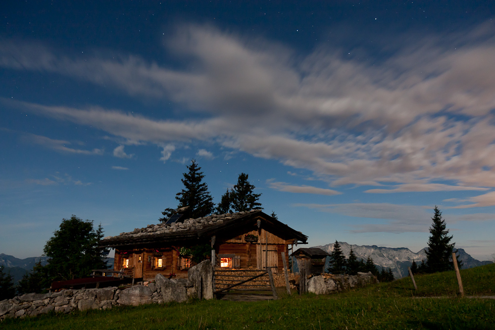 Berghütte (neben der Ahornkaser-Alm)