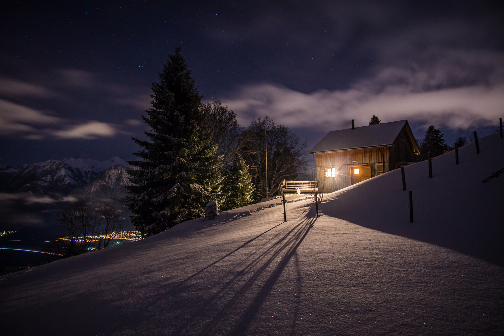 Berghütte über Sargans