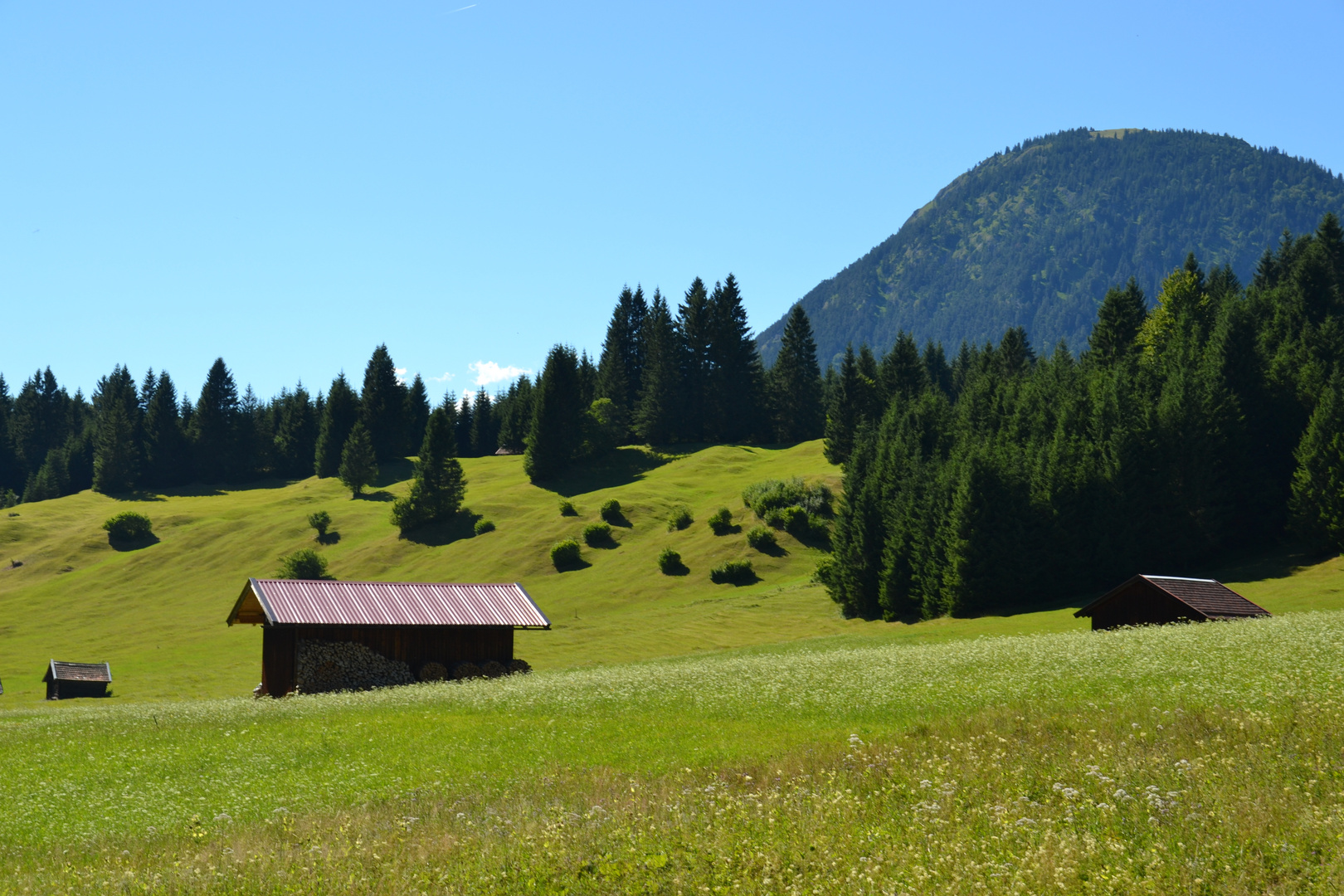 Berghütten vor Garmisch