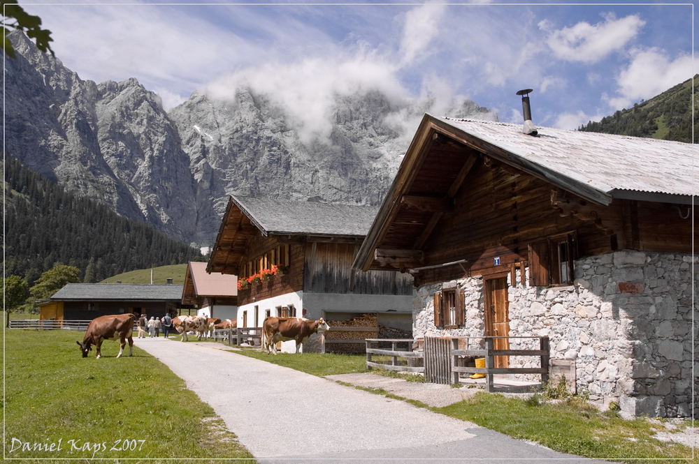 Bergidülle auf der Eng-Alm in Österreich