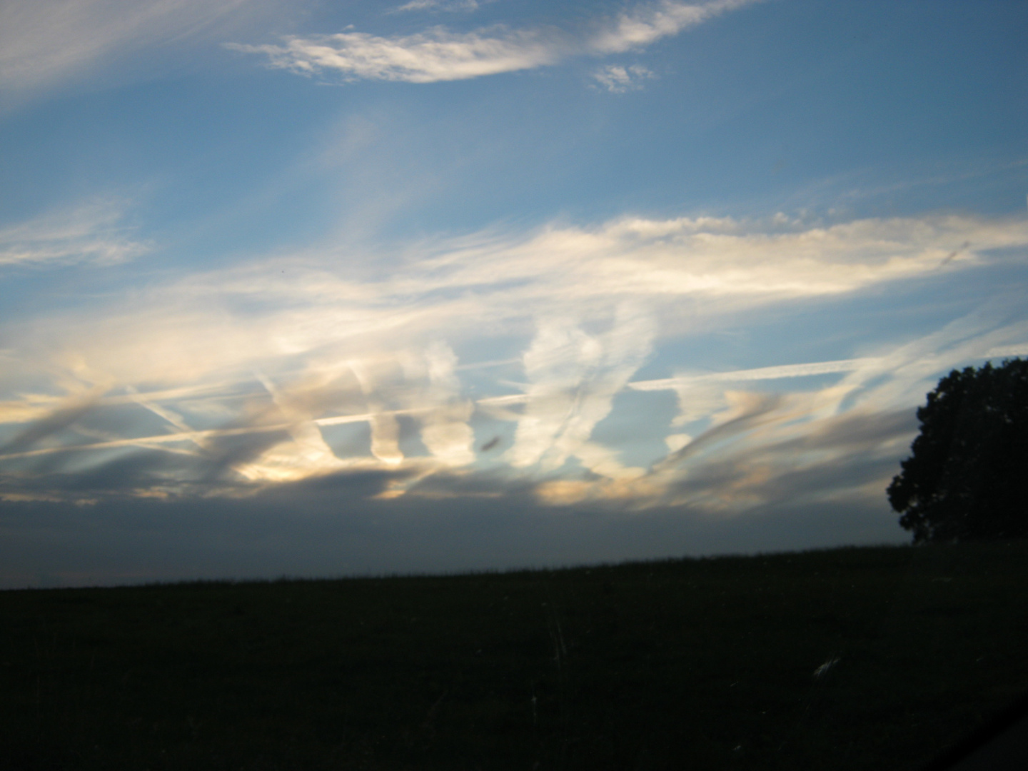 Bergischer Abendhimmel