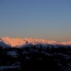 Bergkette am Morgen