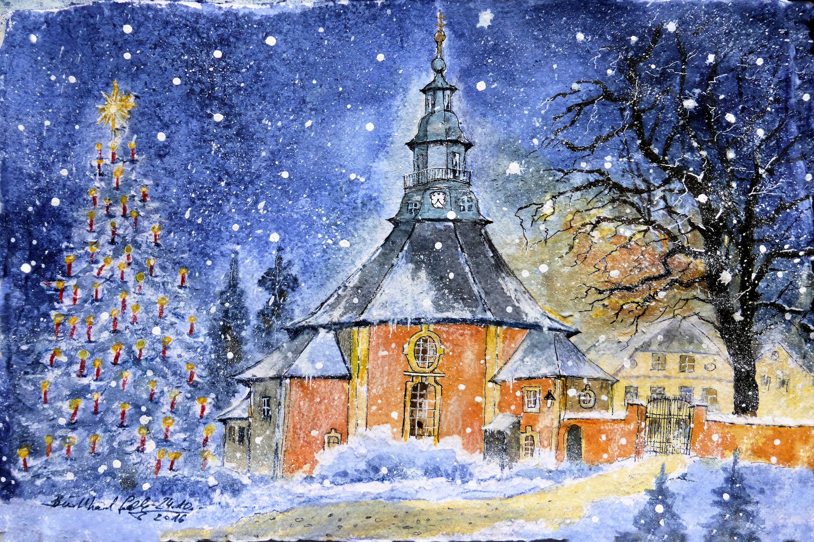Bergkirche in Seiffen / Erzgebirge Foto & Bild weihnachten, winter