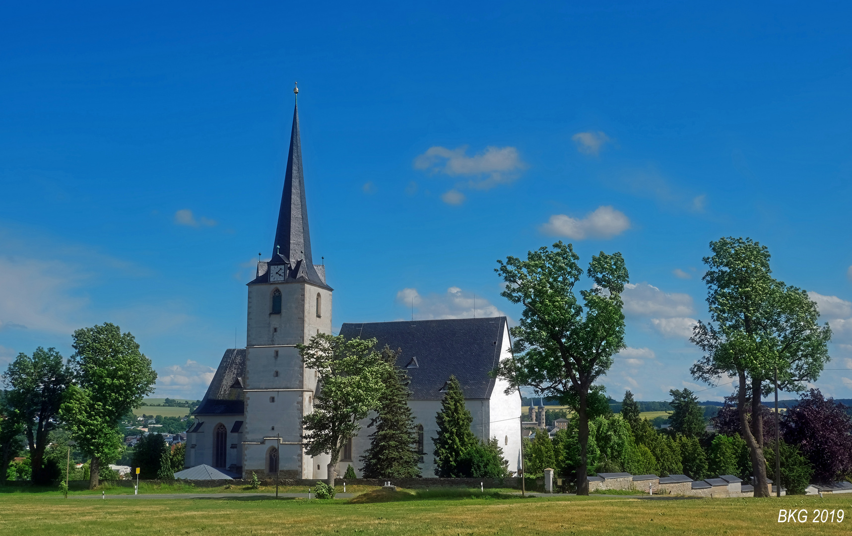 Bergkirche Schleiz im Sommer