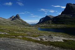 Bergland oberhalb des Trollstigen / Norwegen