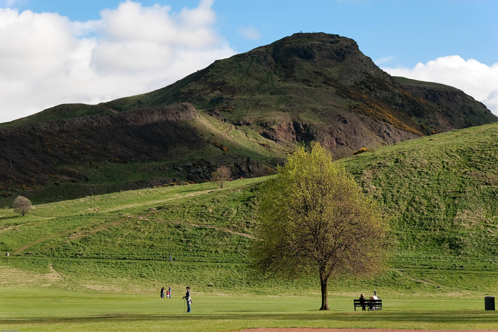 Berglandschaft bei Edinburgh