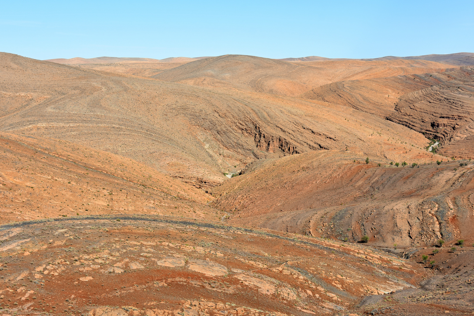 Berglandschaft im Antiatlas im Süden von Marokko