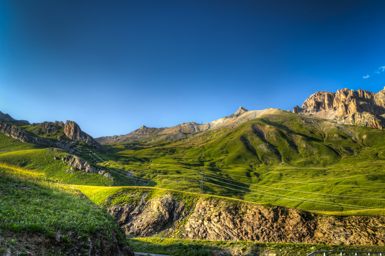 Berglandschaft in den französischen Alpen