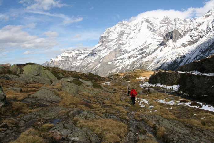 Berglandschaft in der Nähe des Oberhornsees (Hinteres Lauterbrunnental / Berner Oberland / Schweiz)