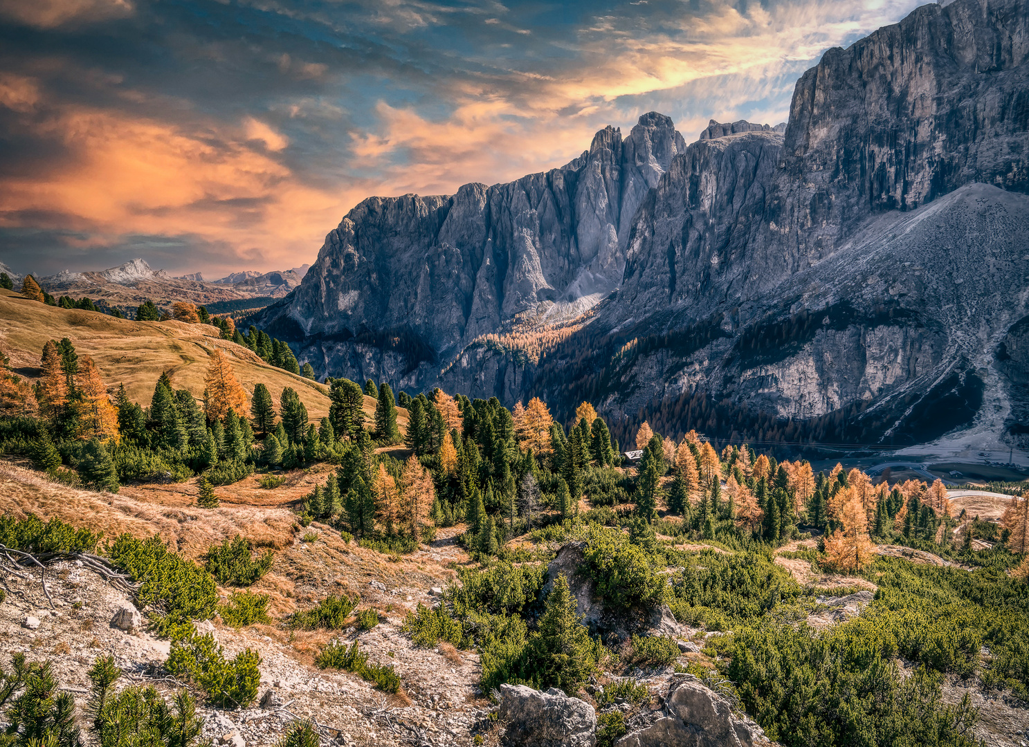 Berglandschaft in Ebenen