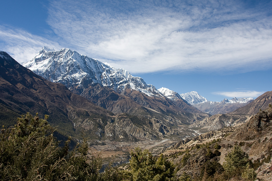 Berglandschaft in Nepal