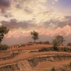 Berglandschaft in Nepal