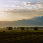 Berglandschaft mit Frühnebel