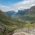 Berglandschaft südlich des Geiranger Fjords