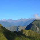 Berglandschaft um Machu Picchu am Morgen