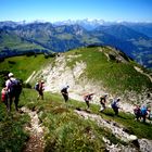 Bergler beim Abstieg von der Blasenka (2030m)