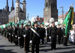 Bergmannparade zum Salzfest in Halle/S