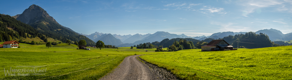 Bergpanorama Allgäu bei Oberstdorf