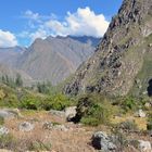 Bergpanorama am Beginn des Inka-Trails