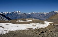 Bergpanorama am Thorong La in 5400 m Höhe