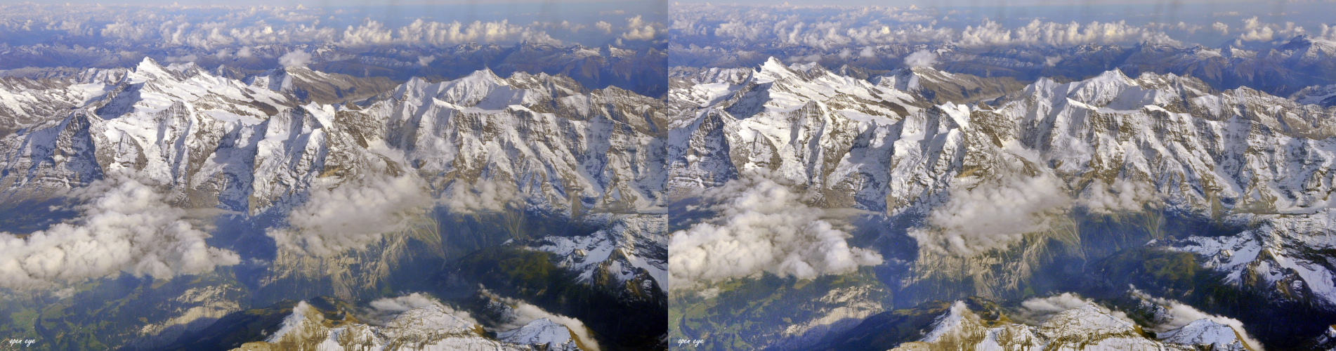 _ Bergpanorama Berner Oberland / Lauterbrunnental _