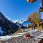 Bergpanorama Davos mit Lensball