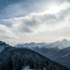 Bergpanorama der Rocky Mountains