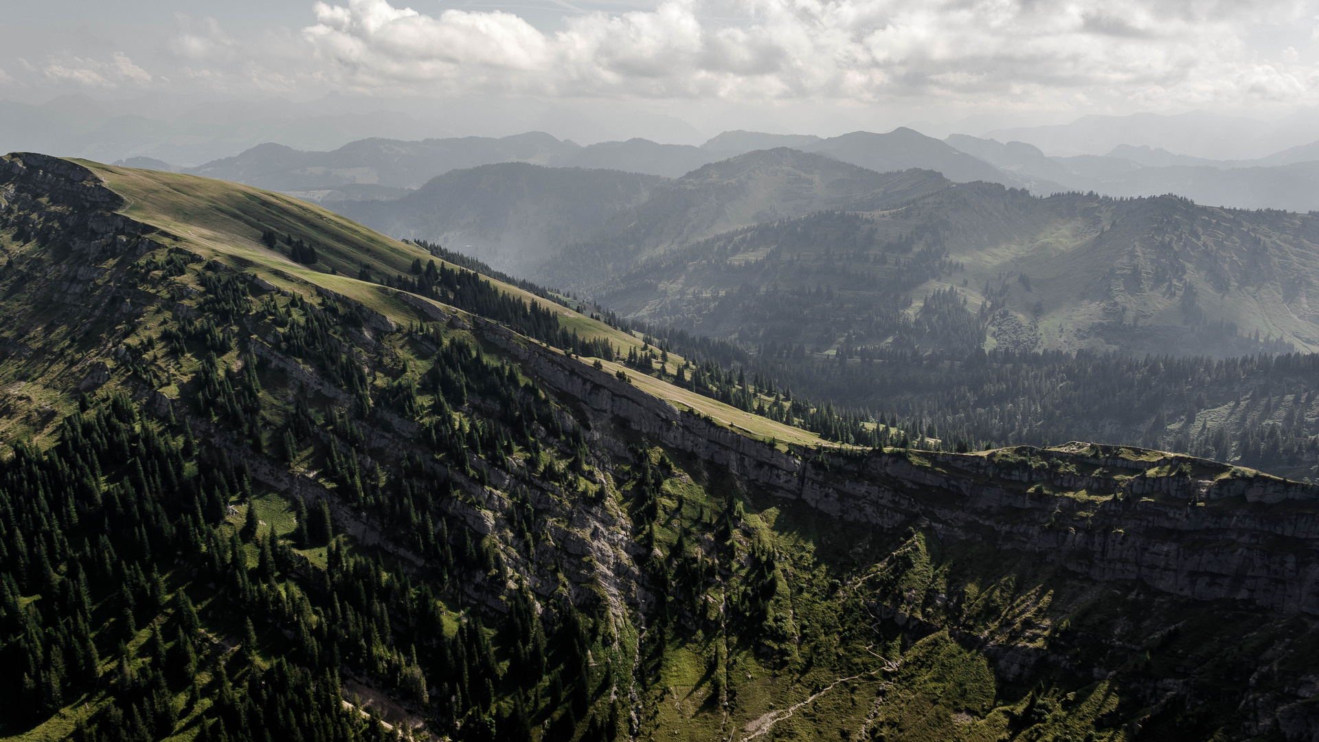 Bergpanorama, die Dritte