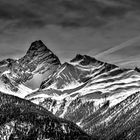 Bergpanorama in HDR und schwarz/weiss