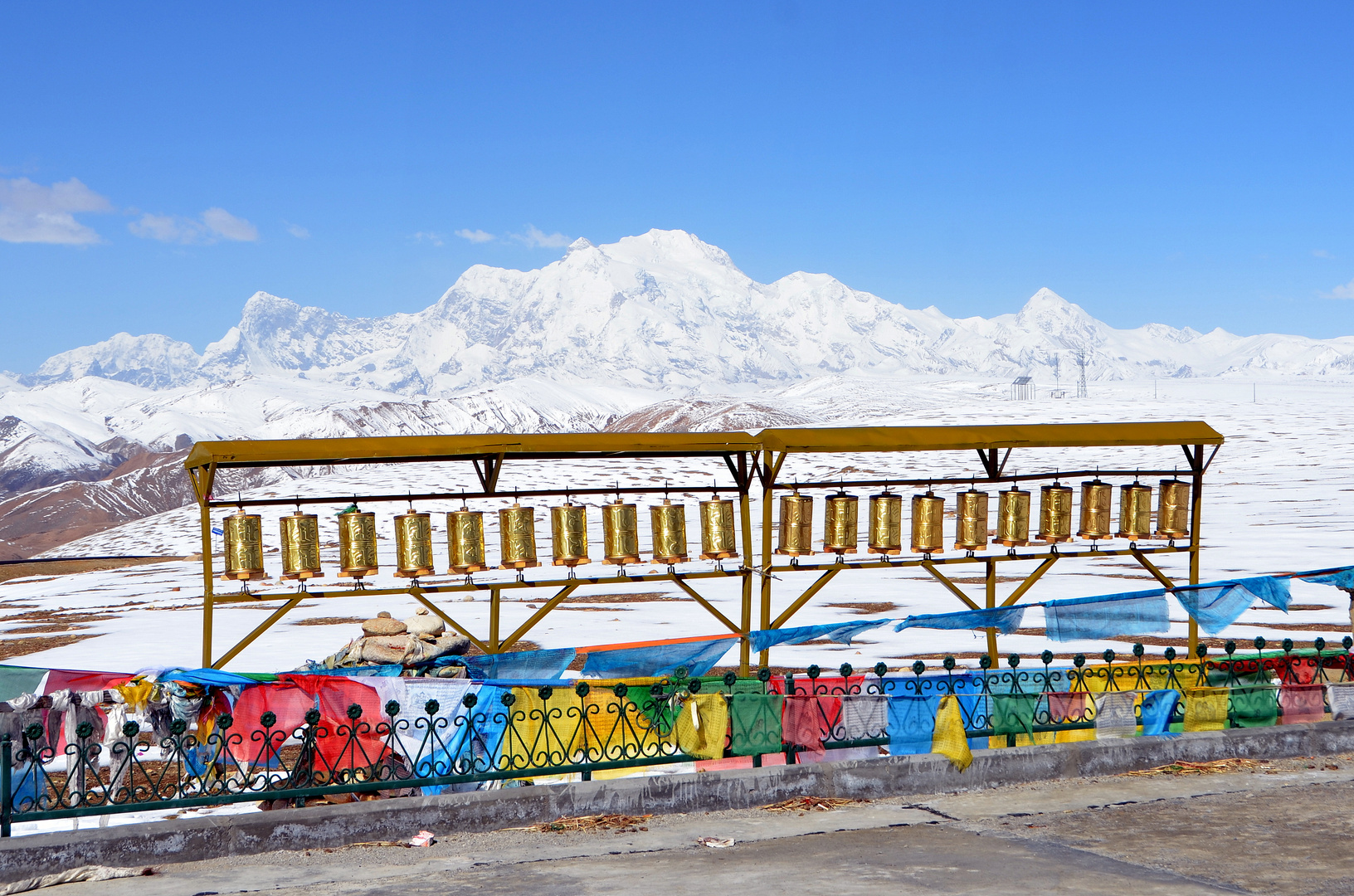 Bergpanorama in Tibet