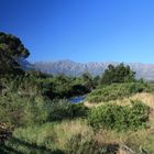 Bergpanorama mit Bach in Tulbagh