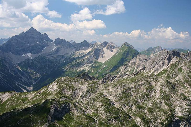 Bergpanorama mit Hochvogel