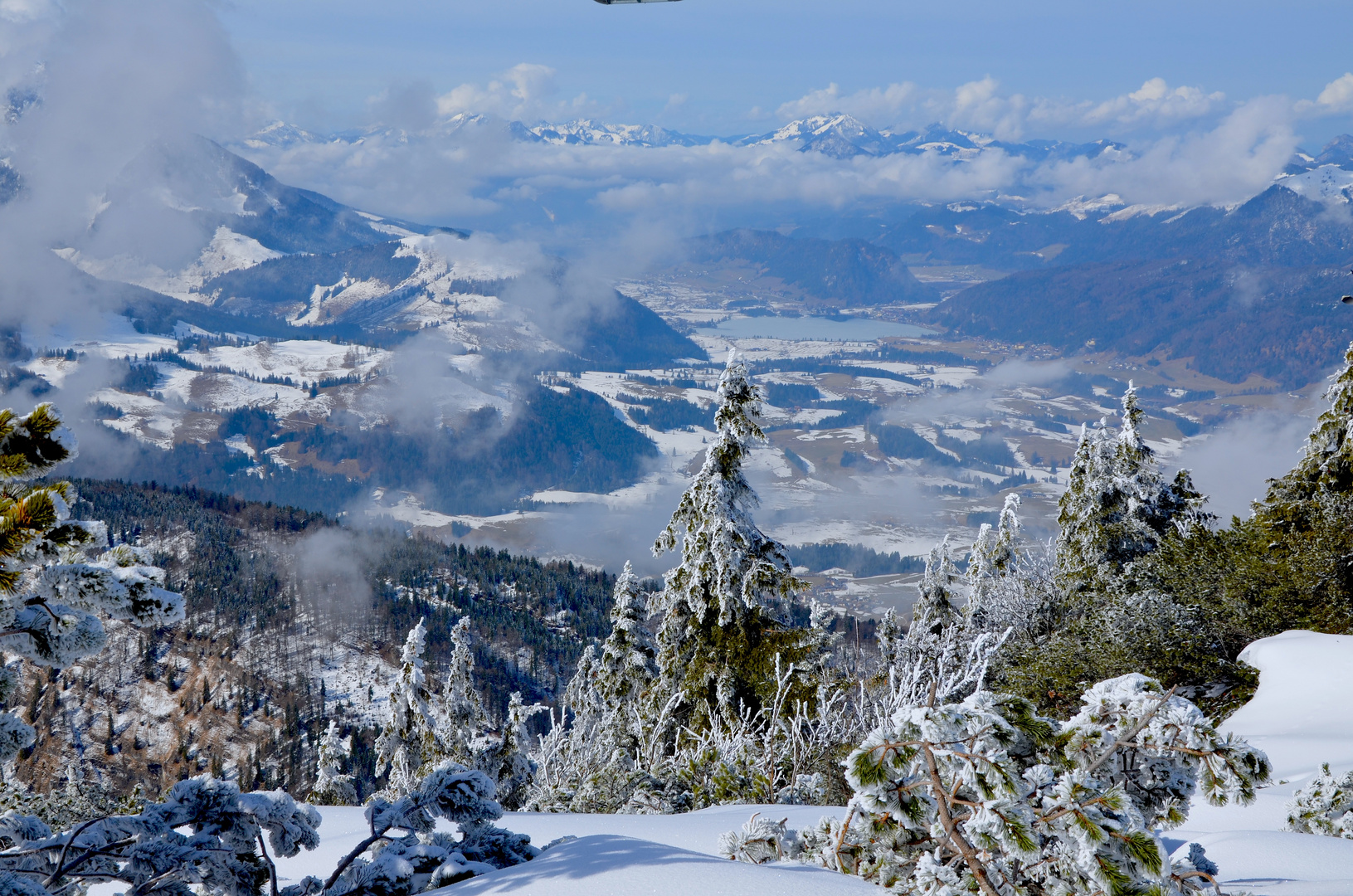 Bergpanorama mit Walchsee